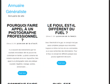 Tablet Screenshot of annuaire-generaliste.fr